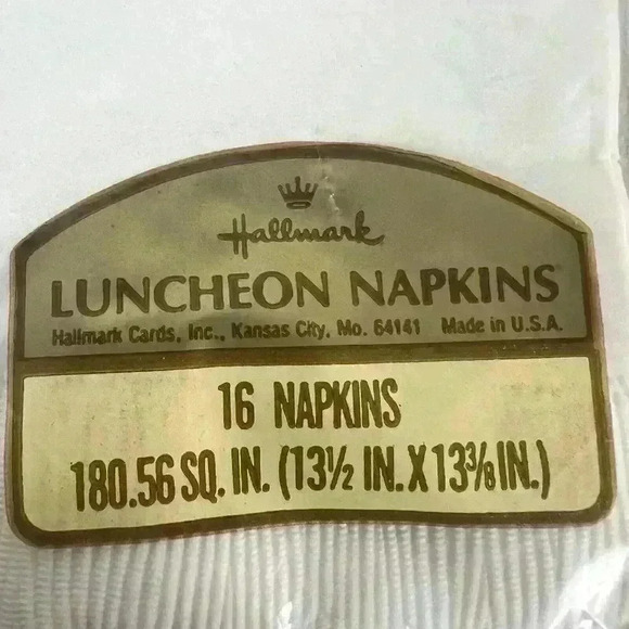 Vintage New In Package Hallmark Stork Baby Shower Napkins 16 Count 13”x13” - Picture 4 of 5